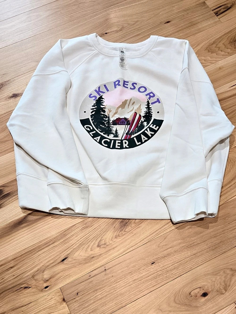Lou & Grey Ski Resort Glacier Lake Graphic Sweatshirt Medium